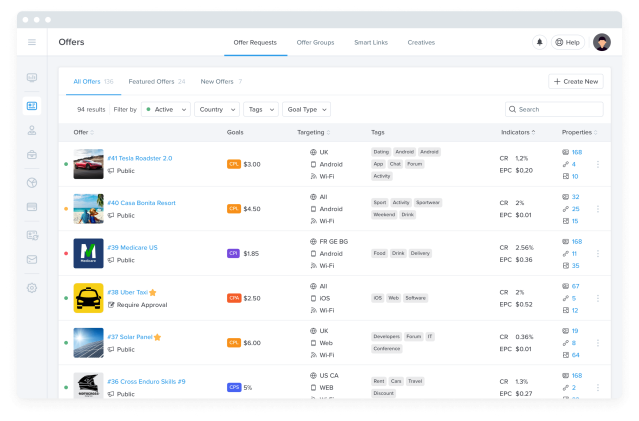 software de marketing de afiliados - scaleo