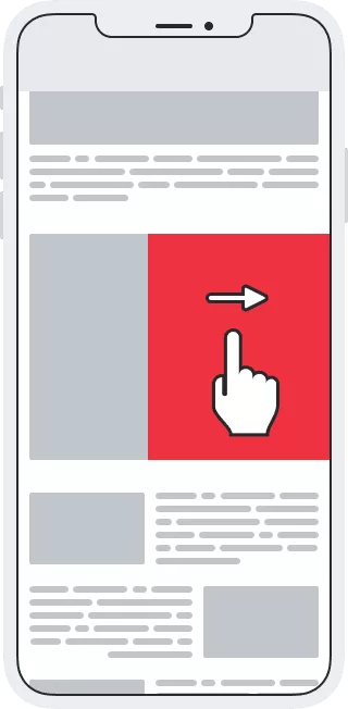 Mobile Swipe Ads Самый эффективный формат рекламы - блог Admixer