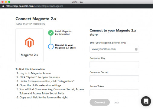 Cómo integrar Magento 2 con Unific