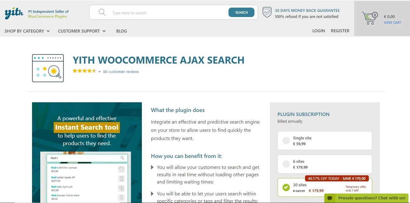 Yith para WooCommerce