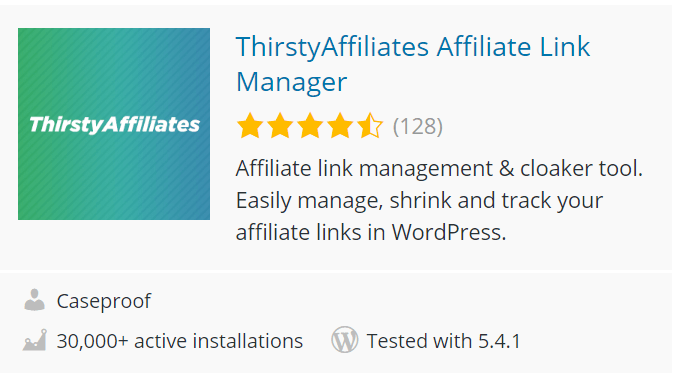 ThirstyAffiliates WordPress Plugin