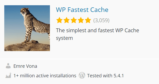 WP Fastest Cache WordPress Plugin