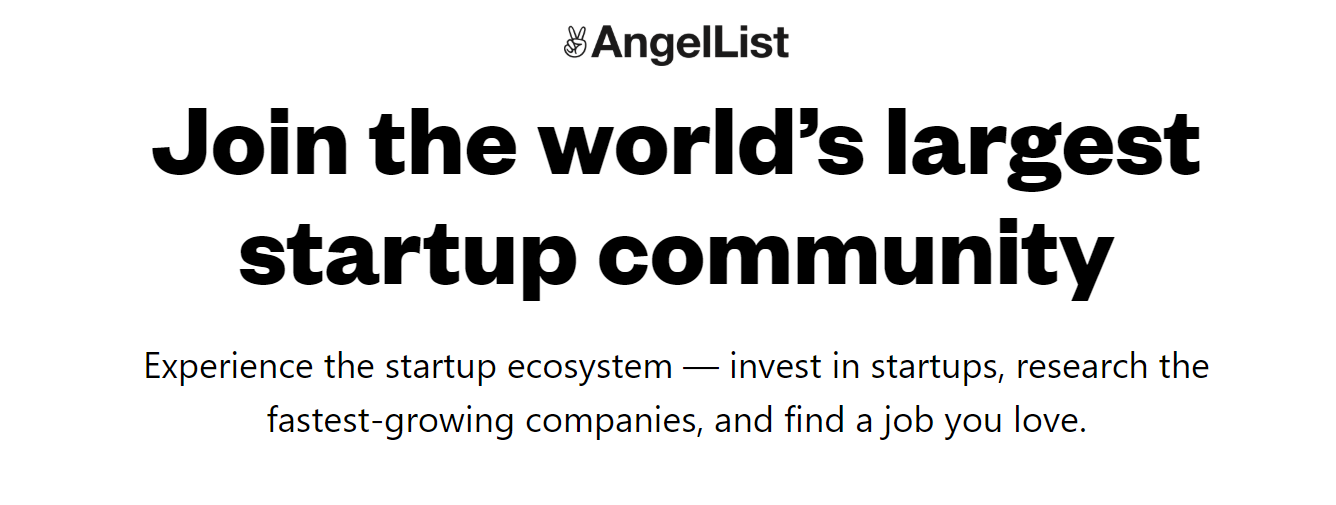 AngelList angel การลงทุน