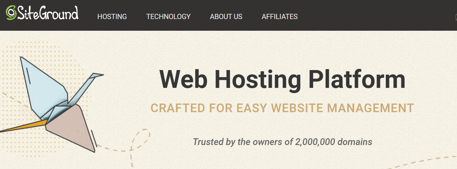 Piattaforma di web hosting SiteGround