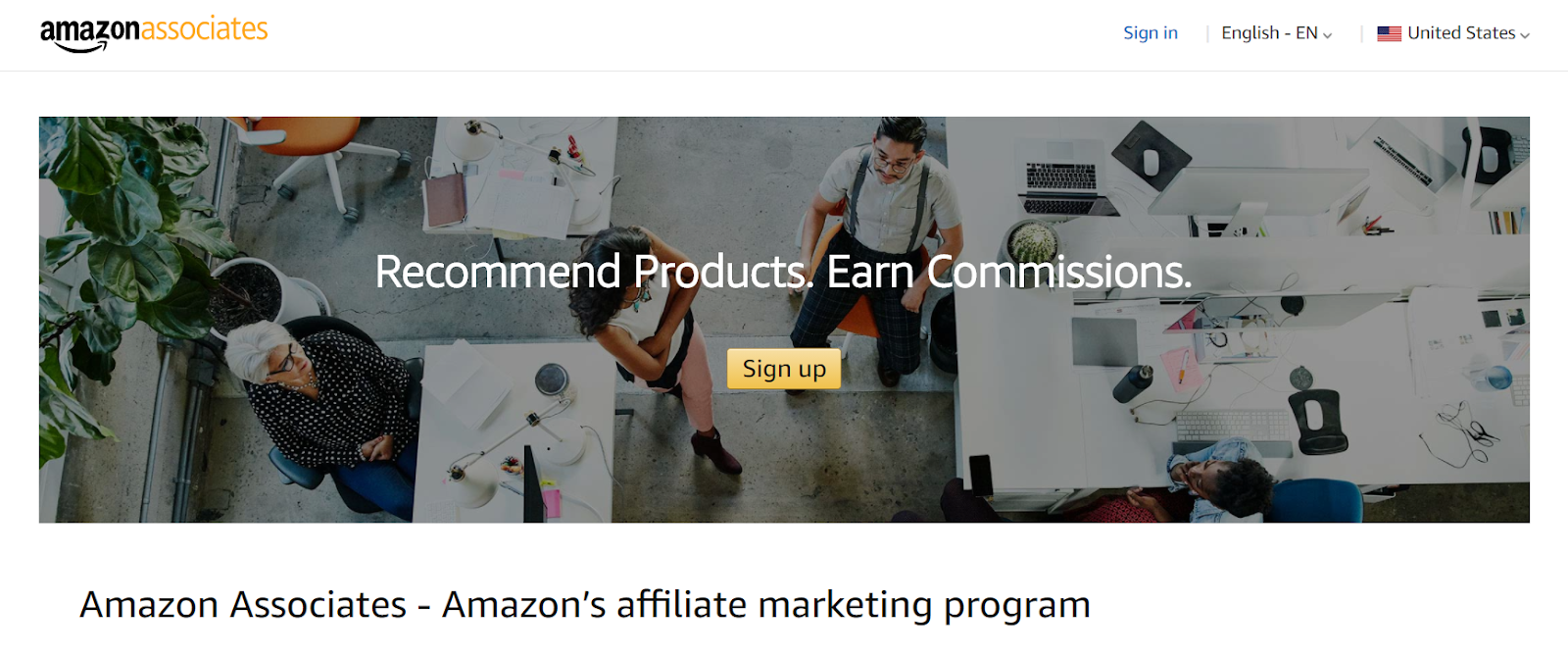 Programme d'affiliation Amazon