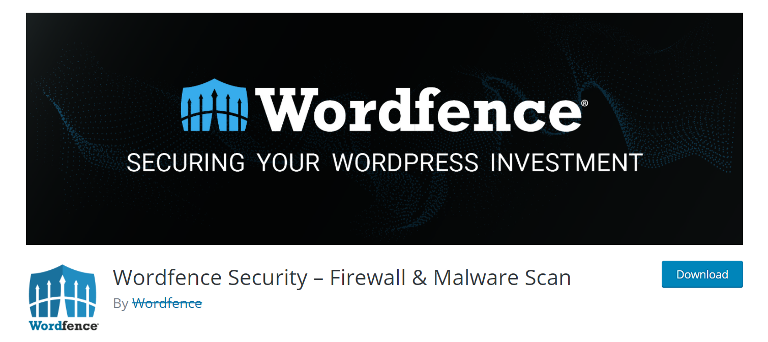 البرنامج المساعد الأمني ​​لـ Wordfence WordPress