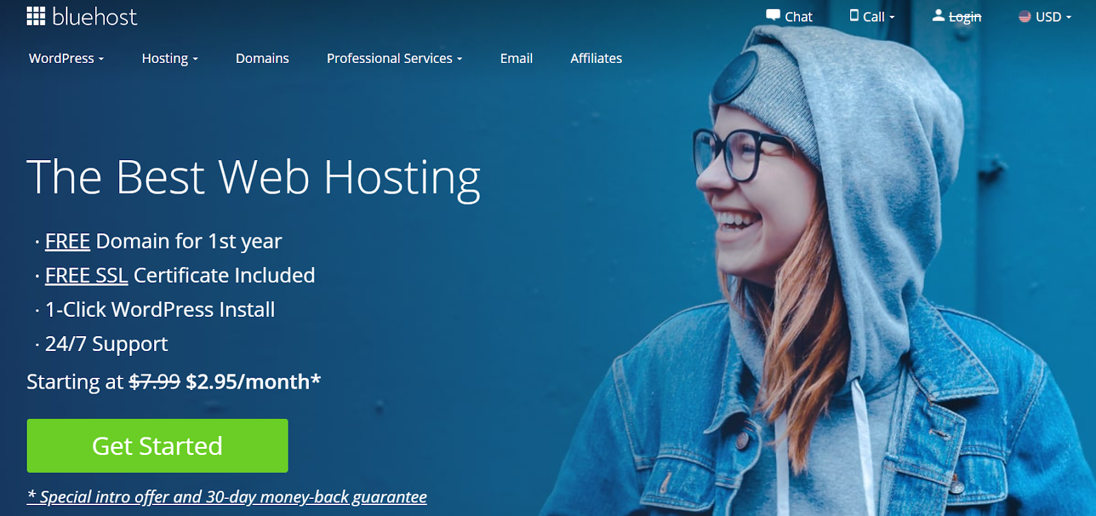 Servicio de alojamiento Bluehost