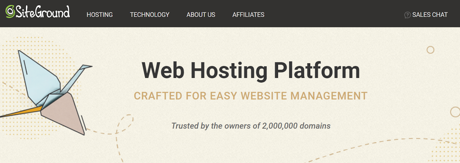 Piattaforma di hosting SiteGround