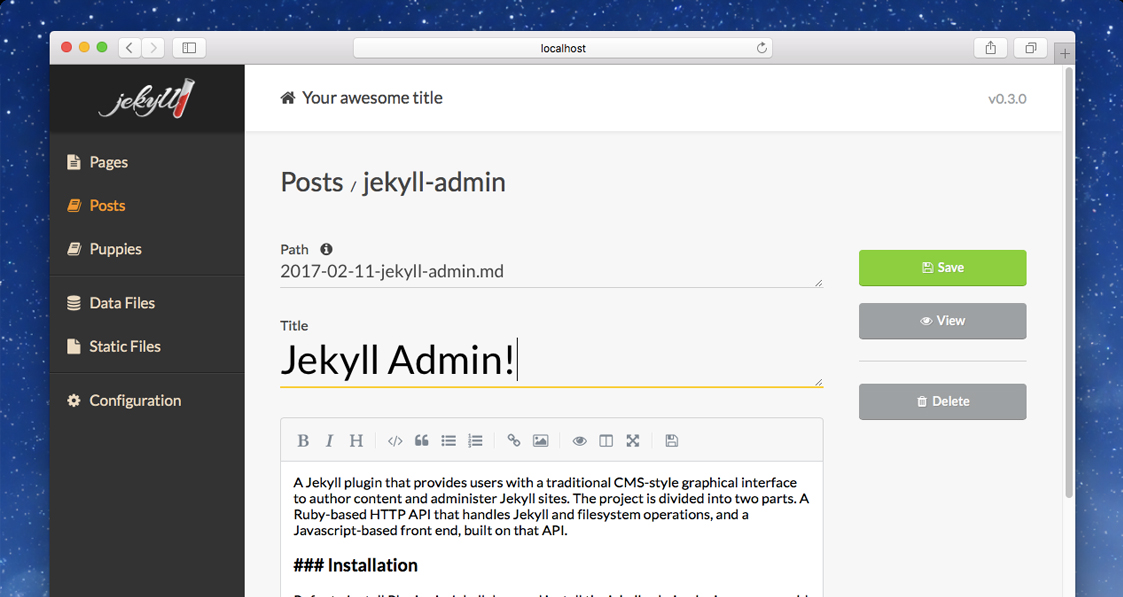 Open-Source-CMS-Jekyll