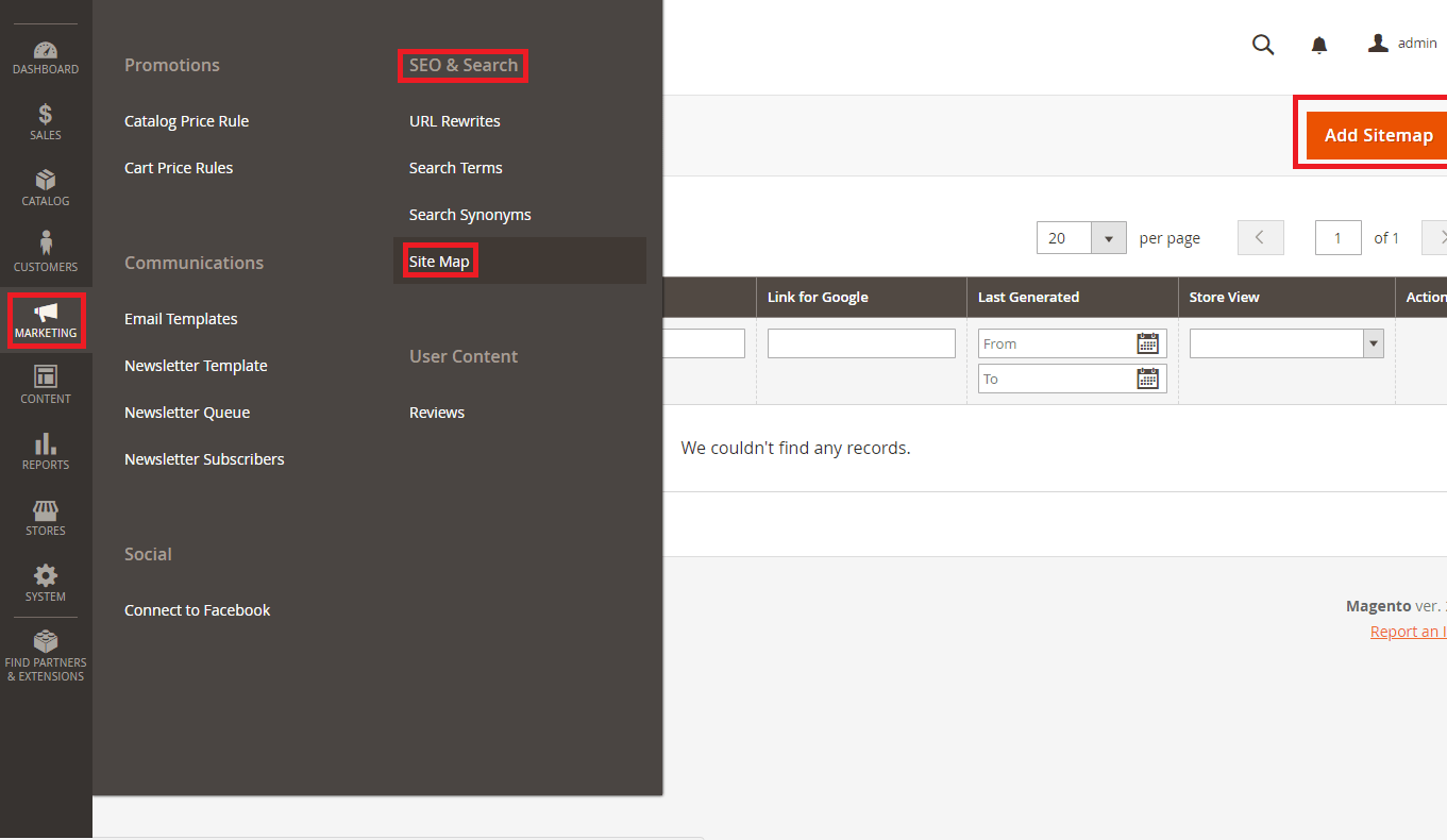 Adding_Site_Map_manually_in_Magento_2