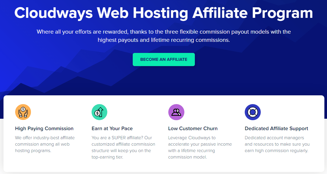 Cloudways affiliate program home page