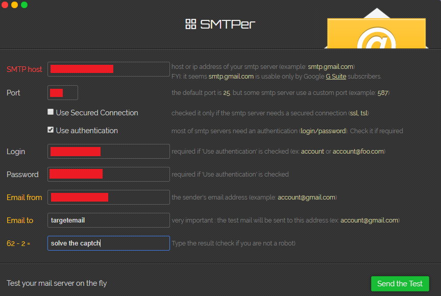 Prova SMTP con SMTPER.NET