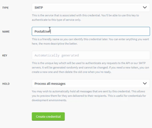 identifiants smtp gratuits postaux