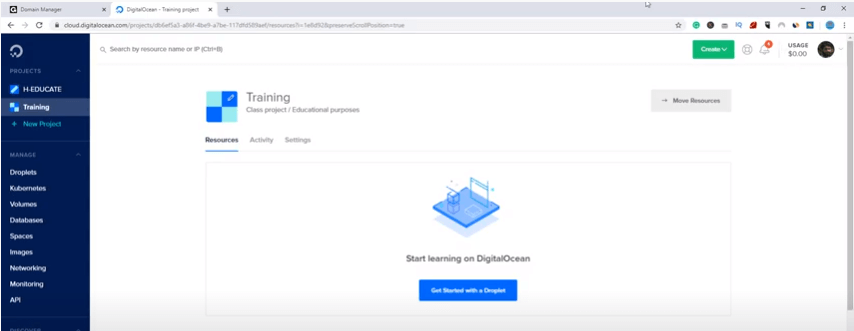 masquage de lien dans digitalocean