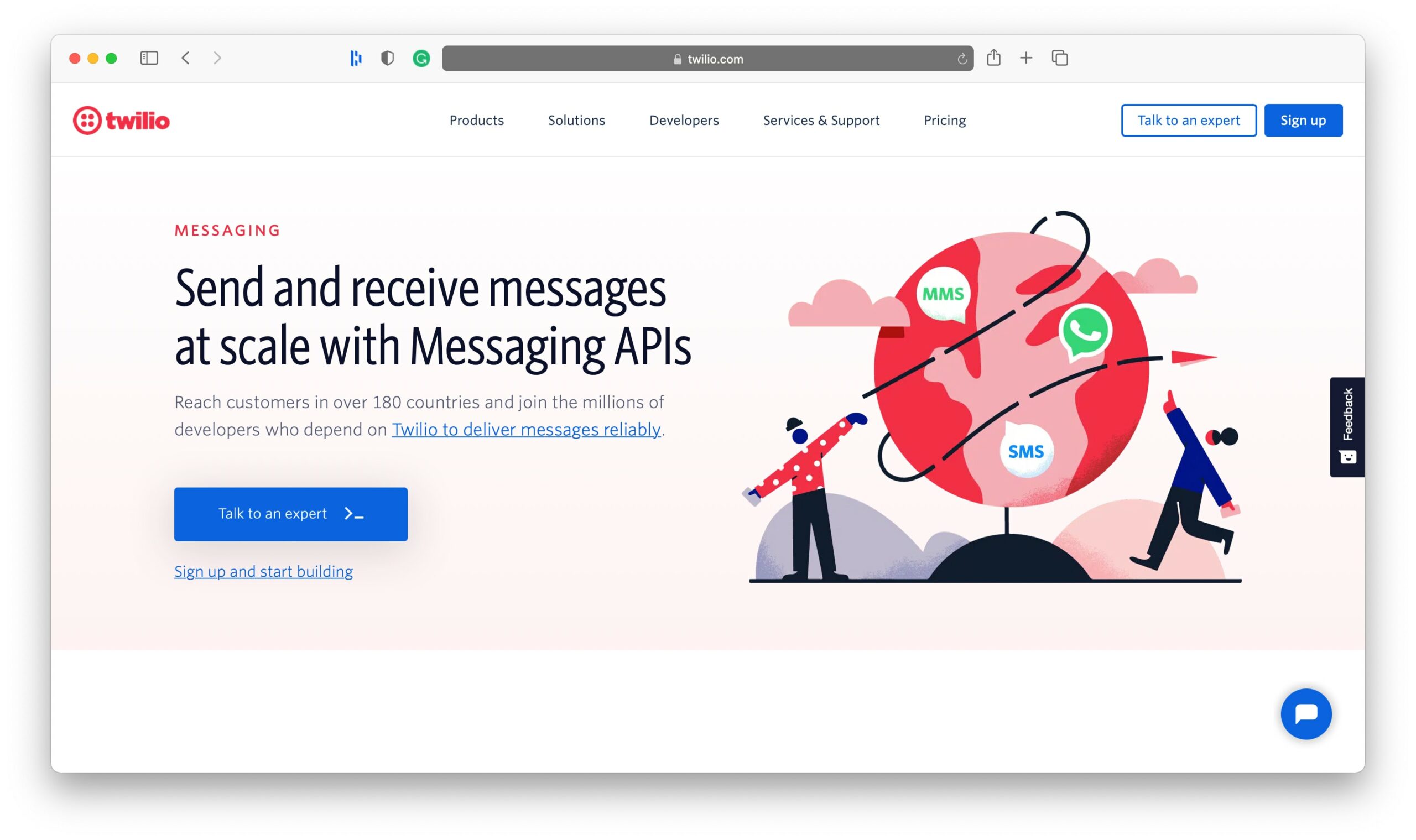 أدوات تسويق Twilio SMS