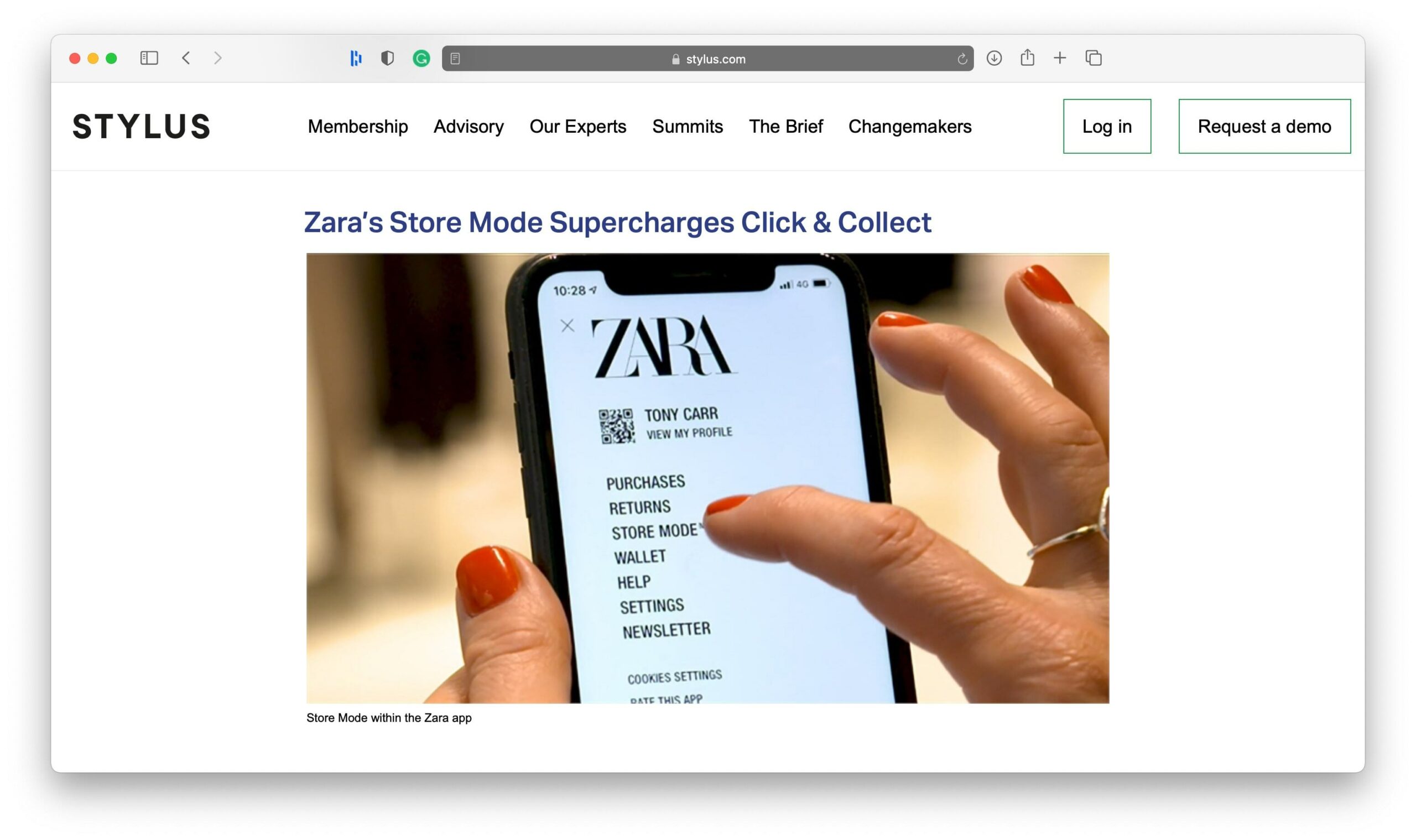 Zara Store-Modus-Strategie