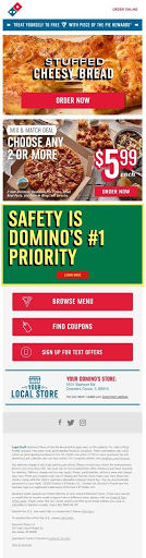 exemplu de e-mail scanabil de dominos