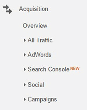 Google Analytics Acquisition