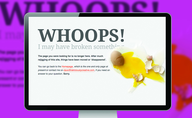 Customize a 404 Error Landing Page