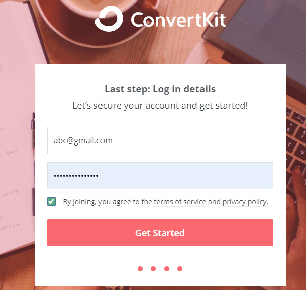 ConvertKit 帳戶詳細信息登錄 – ConvertKit