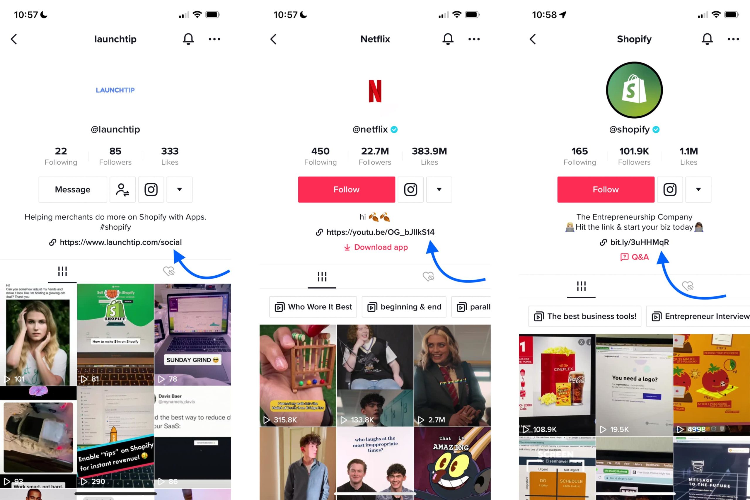 Profile TikTok