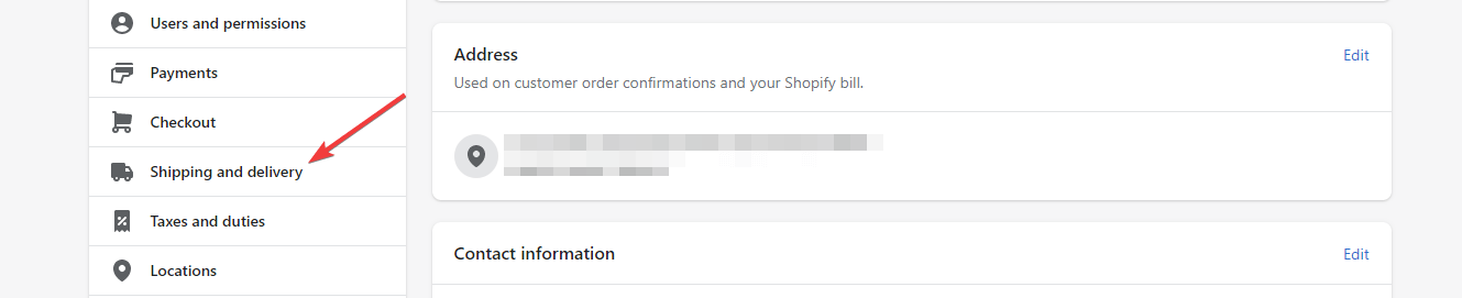 Shopify Versand und Lieferung