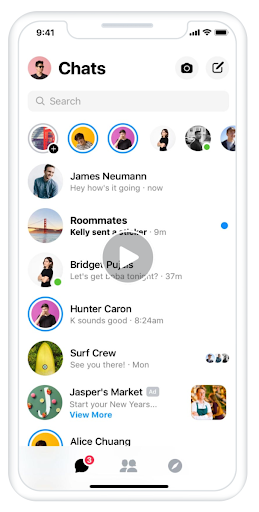 Especificações de anúncio de meta Messenger de imagem