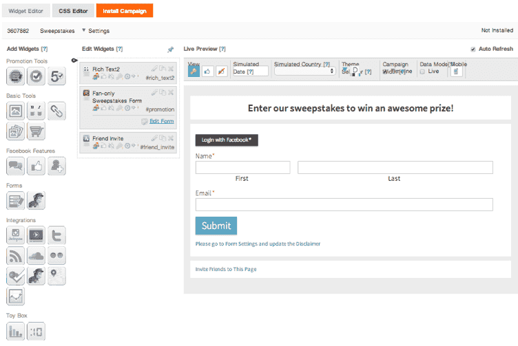 application de compétition shortstack