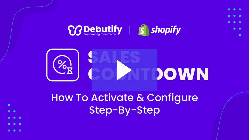 Complemento de cuenta regresiva de ventas de Debutify