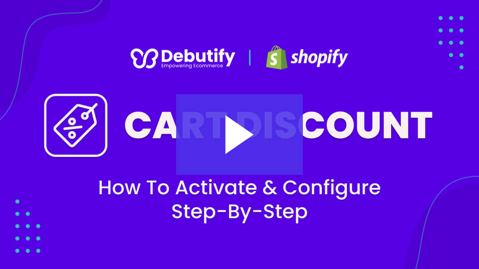 Debutify's Cart Add-On ส่วนลด