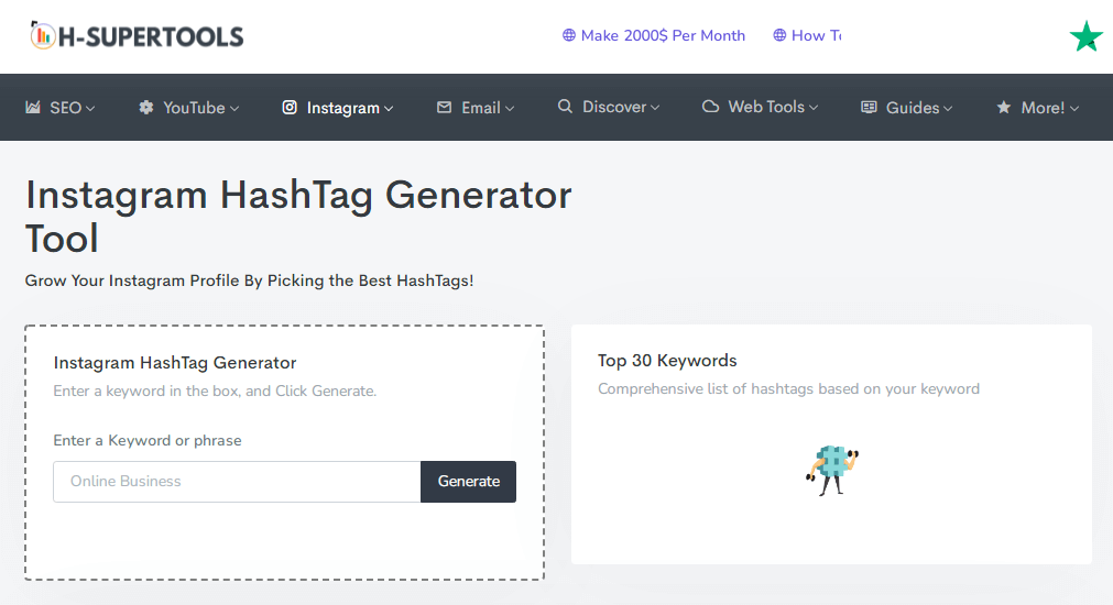 H-Supertools Hashtag-Generator