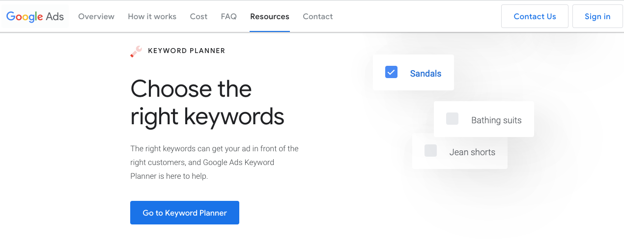 Google-Keyword-Planer