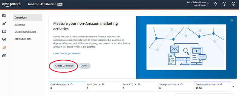 Amazon Attribution-Kampagne