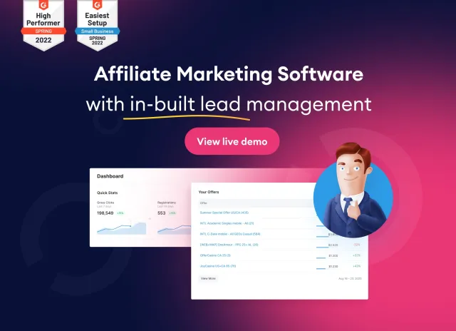 gestione dei lead nel software di marketing di affiliazione integrato