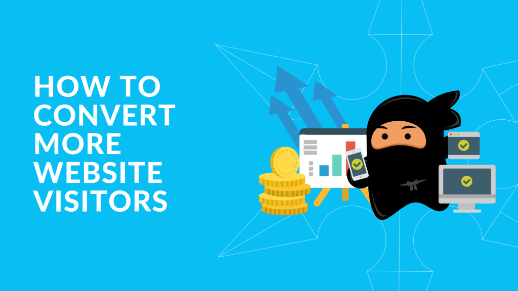 Graphic for How To Convert Website Visitors Heading