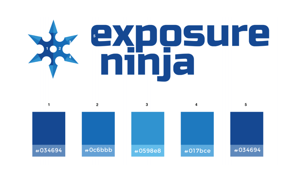 Richtlinien für die Farbverwendung von Exposure Ninja.