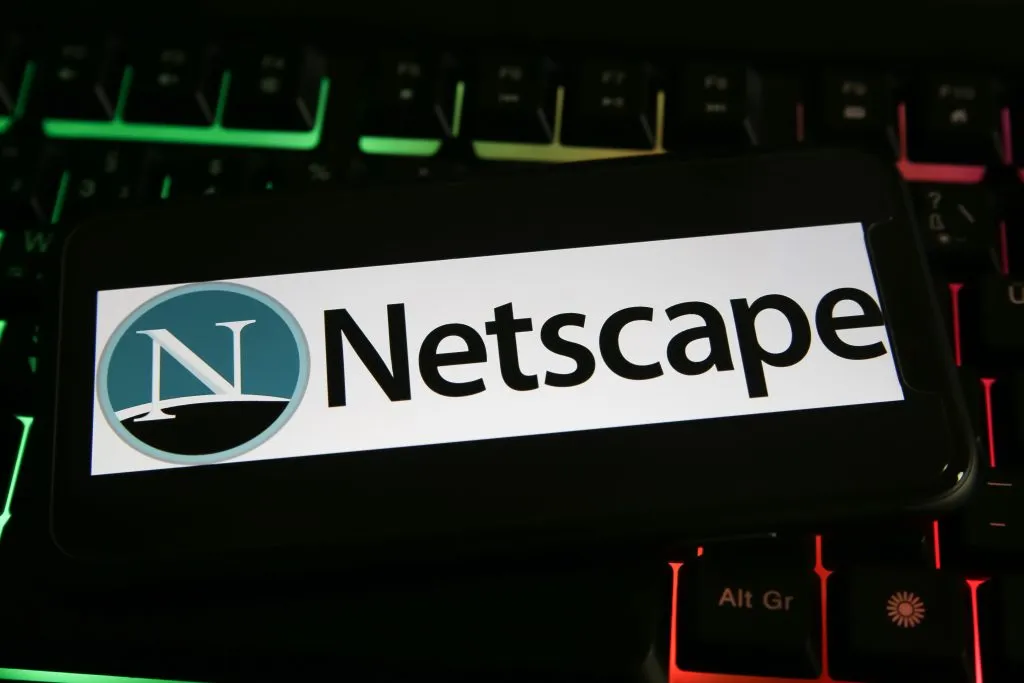 Netscape บนคีย์บอร์ดเรืองแสง