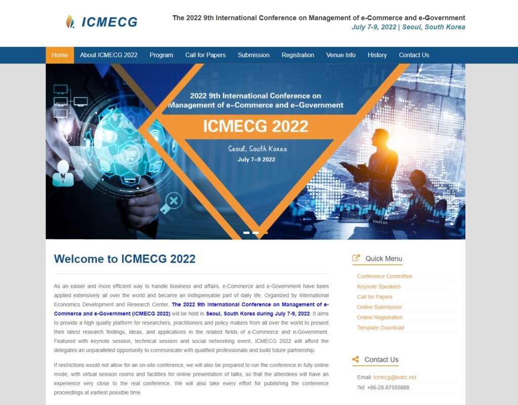 ICMCG 2022