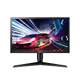 LG 24GL650-B Monitor de jogos Full HD Ultragear de 24 polegadas com taxa de atualização FreeSync de 144 Hz e tempo de resposta de 1 ms, preto