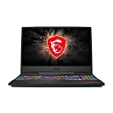 MSI GL65ゲーミングノートパソコン：15.6インチディスプレイ、Intel Core i5-10300H、NVIDIA GeForce GTX 1650、16GB RAM、512GB NVMe SSD、Win10、ブラック（10SCXK-211）