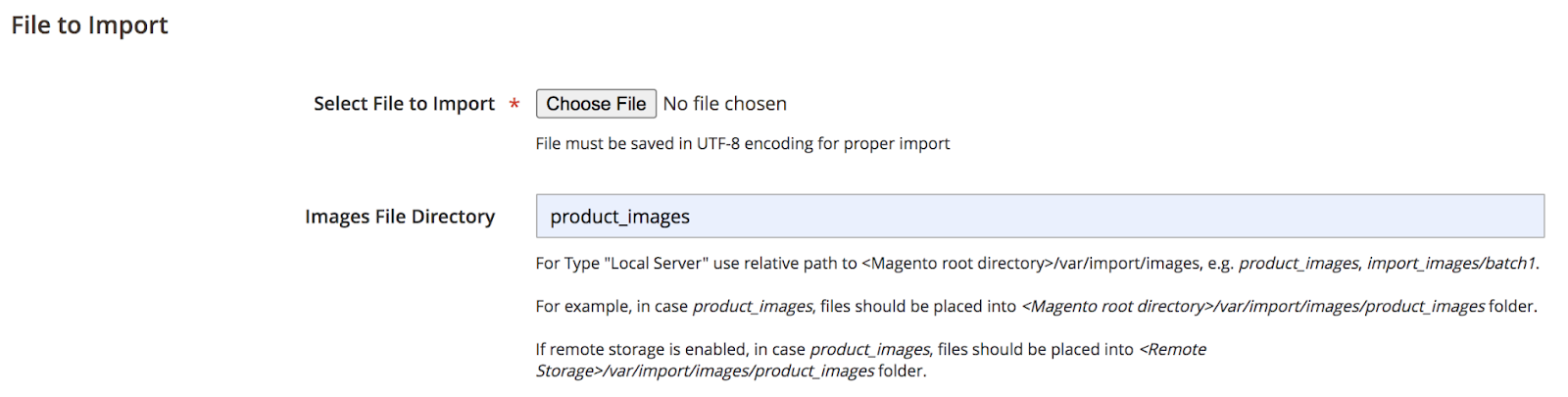 Importer des images depuis un serveur local - comment importer des produits dans magento 2