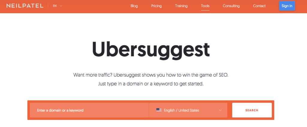 Ubersuggest