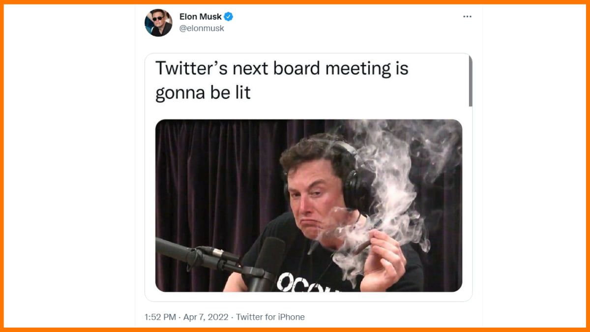 Elon Musk ทวีตหลังจากเป็นผู้ถือหุ้นรายใหญ่ของ Twitter