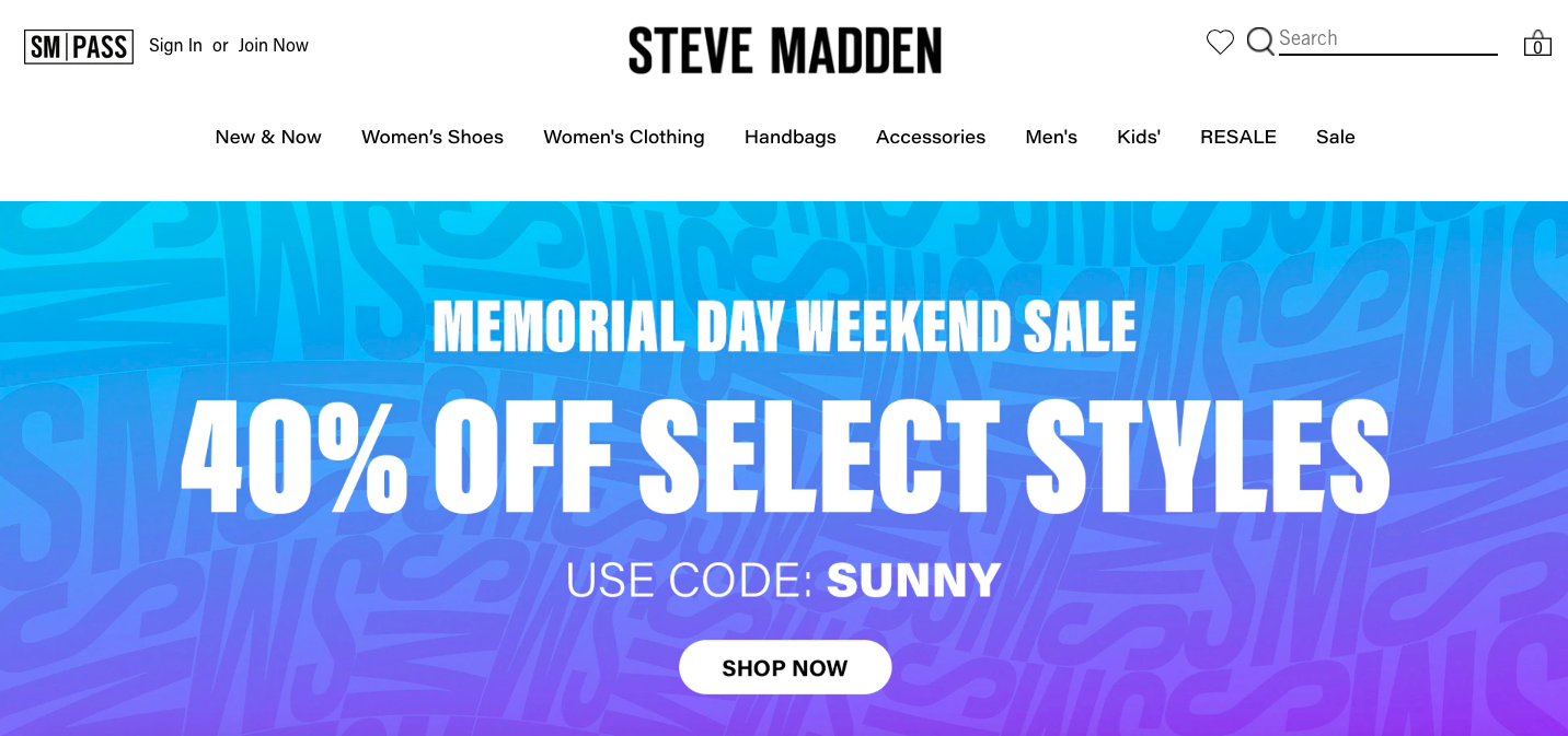 Stevemadden'in ana sayfası