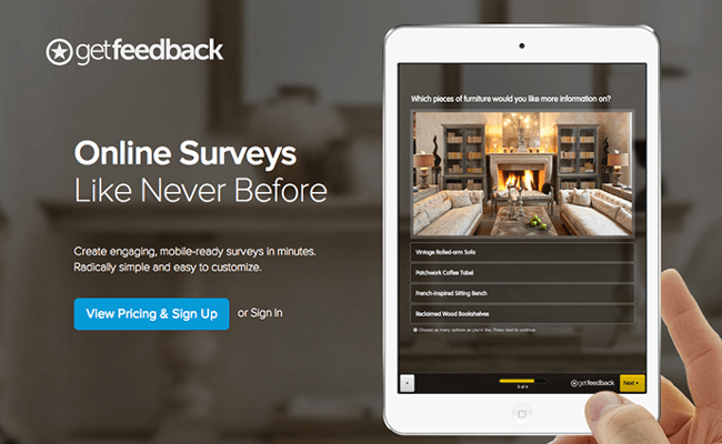 Mopinion：21 大最佳在线调查软件和问卷工具 - GetFeedback