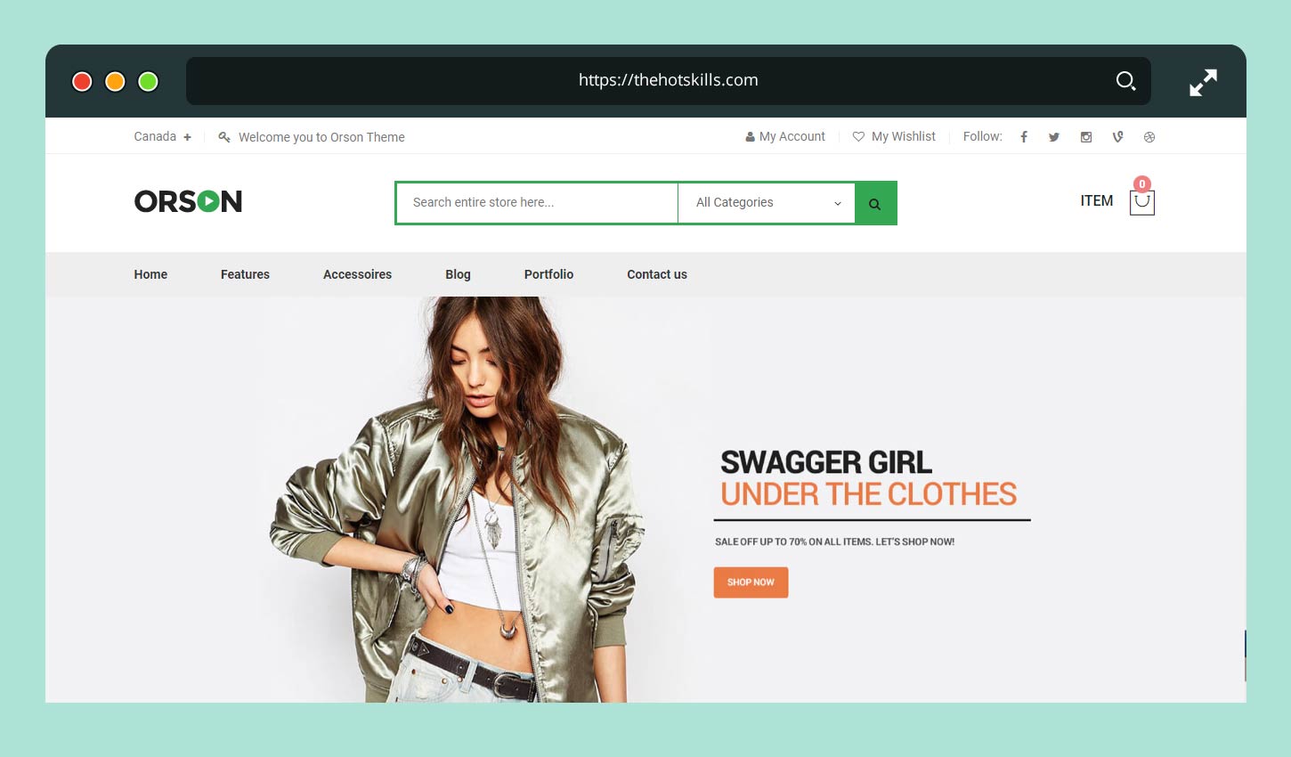 Tema di Orson Ultimate Magento 2