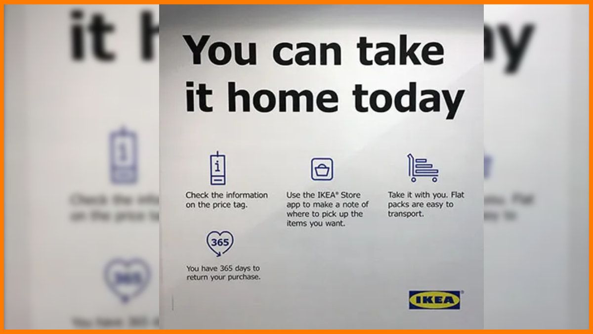 Política de Llévatelo a casa hoy de IKEA