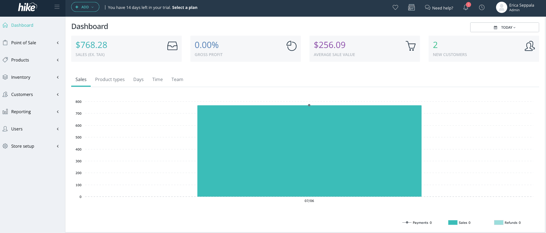 POSダッシュボードをハイキング