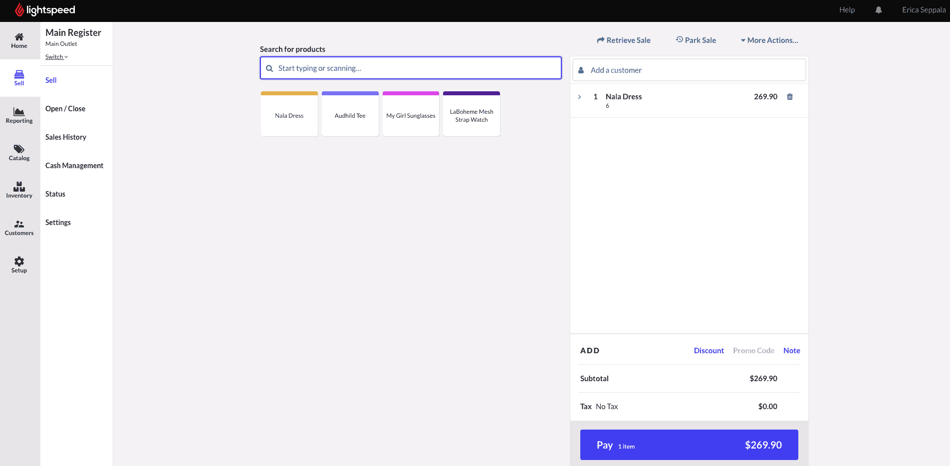 Verkaufs-POS-Dashboard