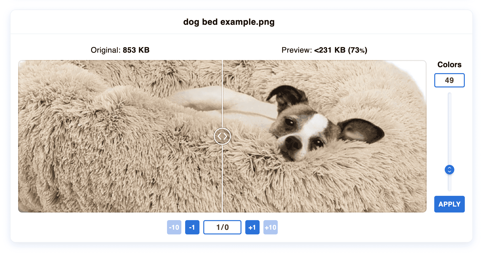 Outil de compression d'images